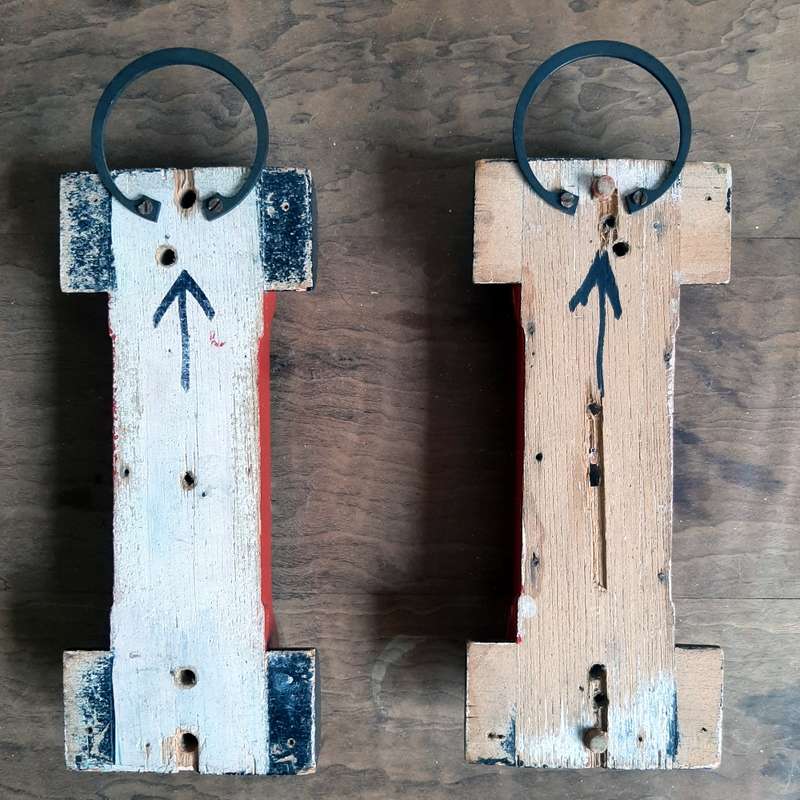 Red hanging car shapes