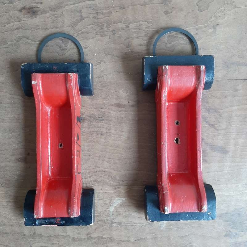 Red hanging car shapes