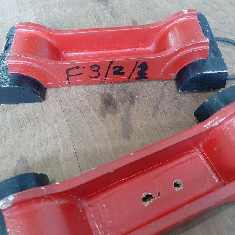 Red hanging car shapes