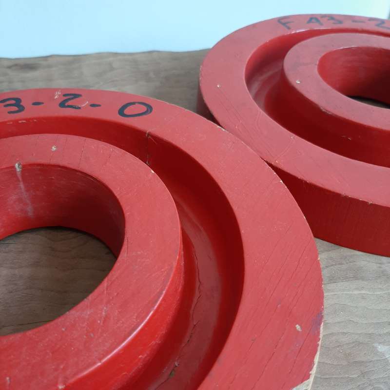 Red hanging round shapes