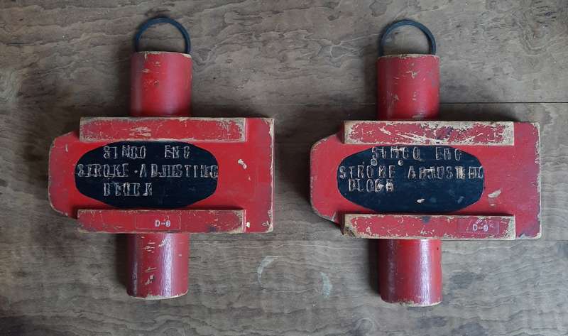 Red hanging Stroke Block shapes
