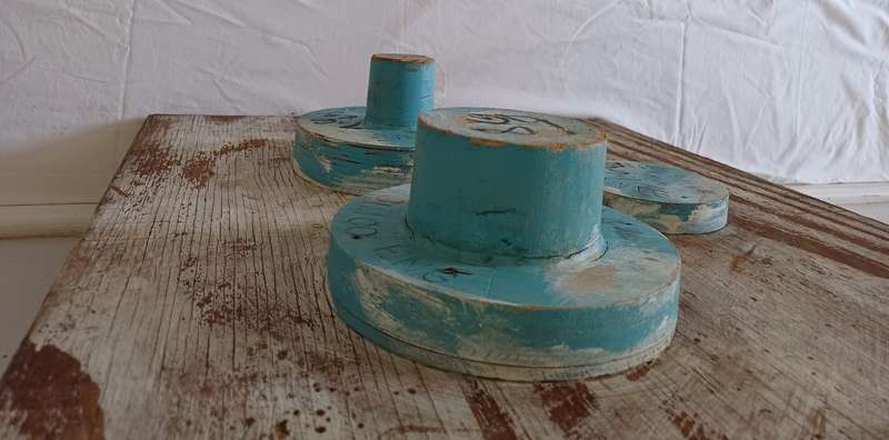 Three blue on white - Wall Hanging