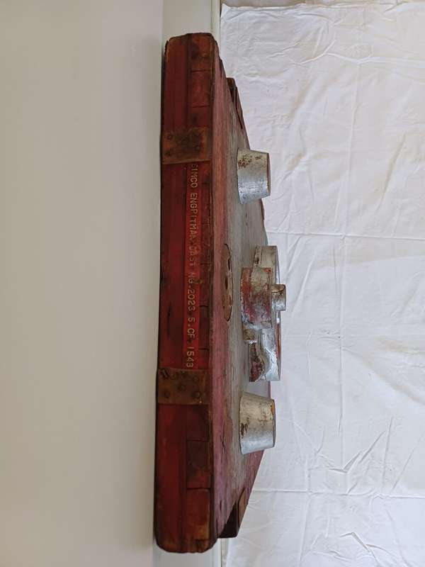 Red, blue, silver wall hanging (set of 2) - Pair 2