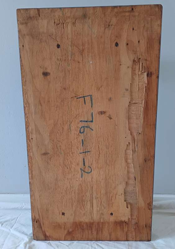 Grey Wall Shelf with History  Vintage Bedford Pattern Mould