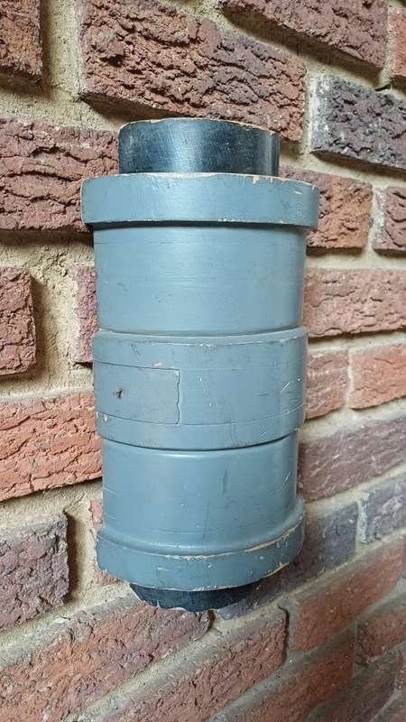 Vintage Machine Pattern Mould Wall Decor  Dark Grey Barrel