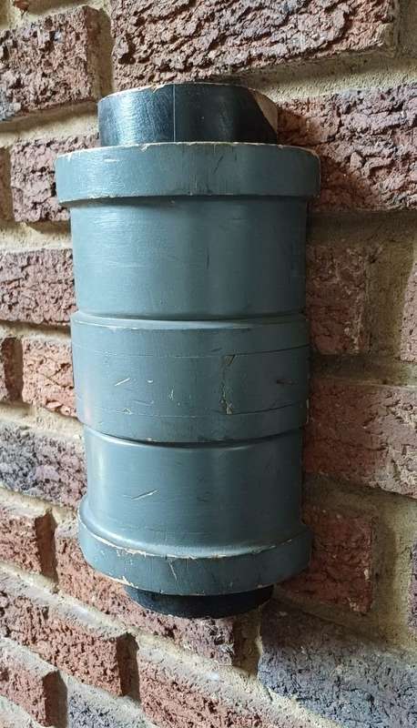 Vintage Machine Pattern Mould Wall Decor  Dark Grey Barrel
