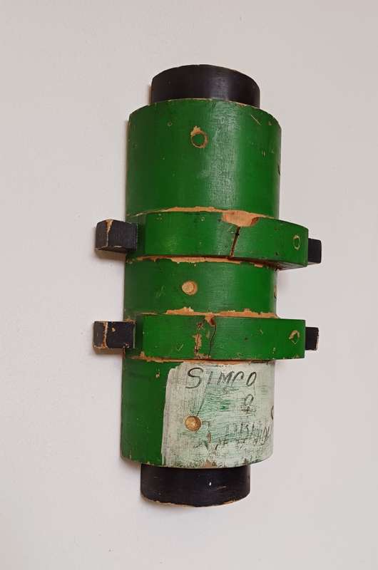 Leaf Green Industrial Wall Hanging Barrel Mould