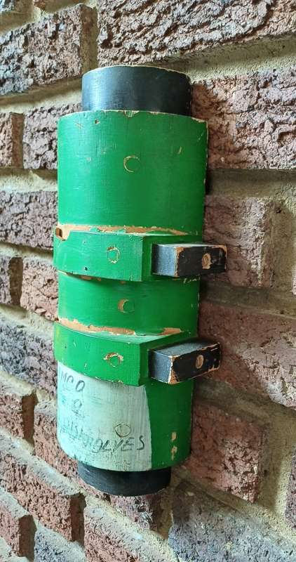 Leaf Green Industrial Wall Hanging Barrel Mould