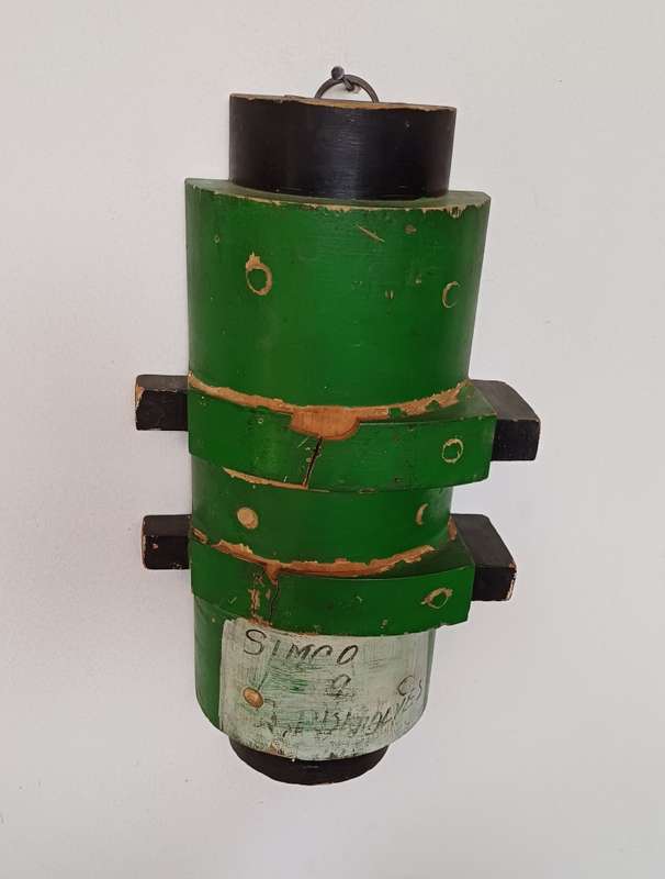 Leaf Green Industrial Wall Hanging Barrel Mould