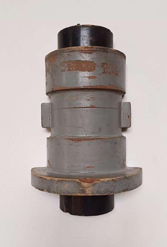 Vintage Industrial Wall Hanging  Grey & Black Barrel Mould
