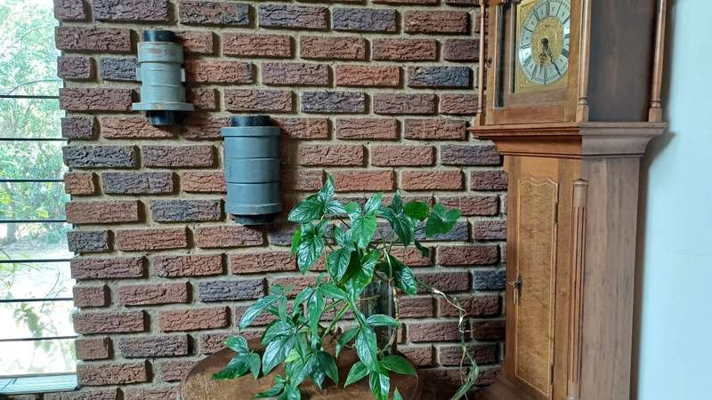 Vintage Machine Pattern Mould Wall Decor  Dark Grey Barrel