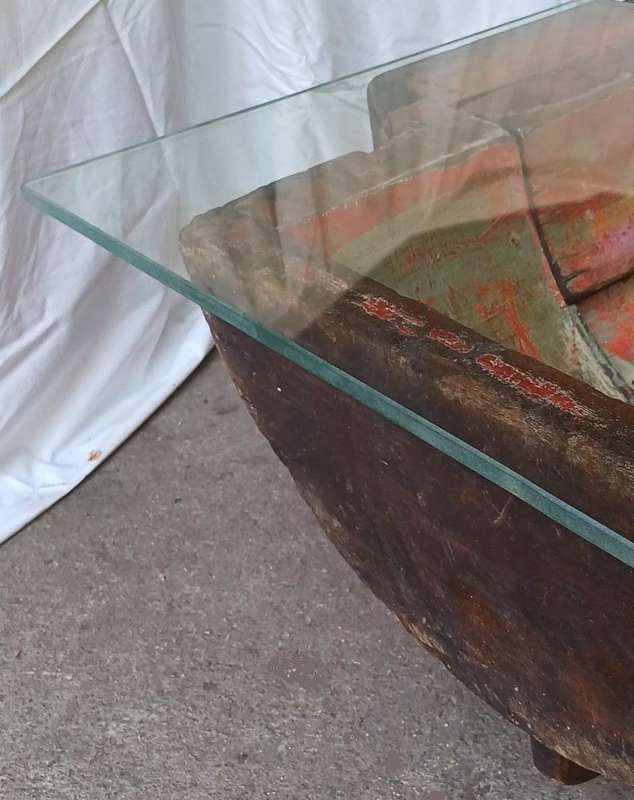 Red Puzzle Coffee Table