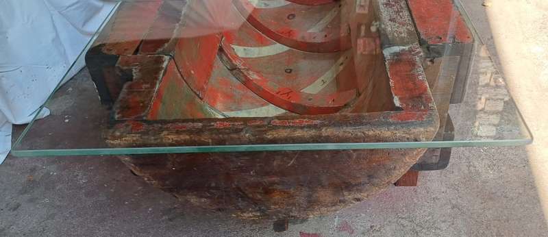 Red Puzzle Coffee Table