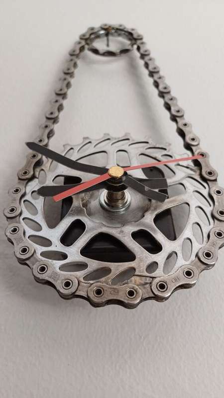 Chain and Sprocket Wall Clock