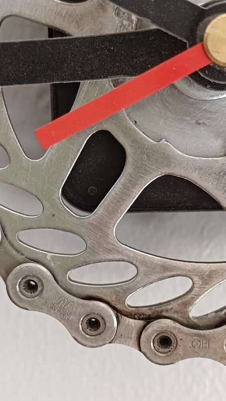 Chain and Sprocket Wall Clock