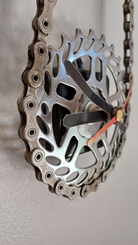Chain and Sprocket Wall Clock