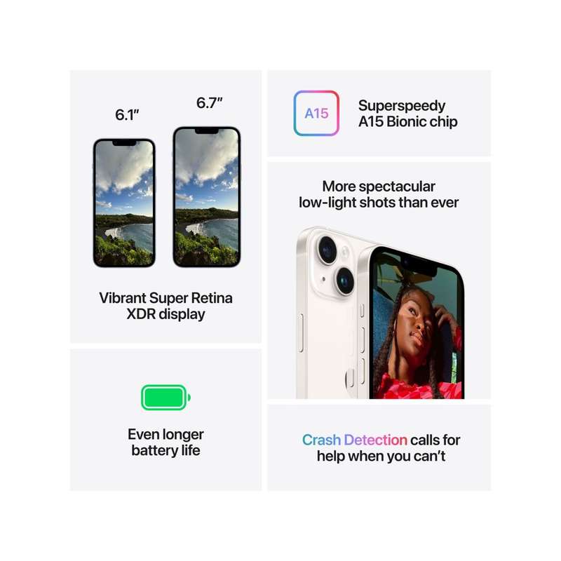 iPhone 14 128GB - Starlight