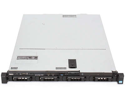 poweredge R420 server block front with 4 3.5-inch drive bays