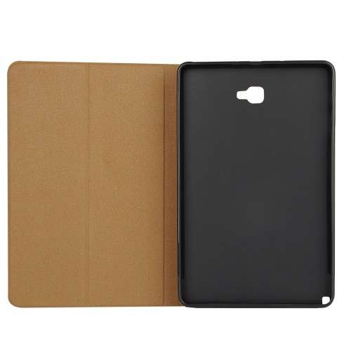 TUFF-LUV Faux Leather Flip case for Samsung Galaxy Tab A 10.1 (P580 P585 2016) S-Pen - Black