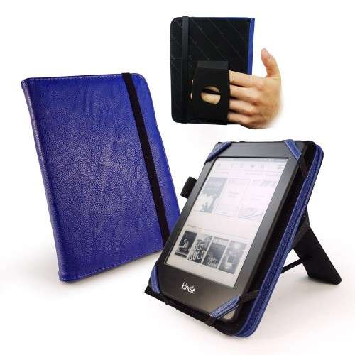 Tuff-Luv - Embrace Case Plus - Blue - Fits Kindle 4,PW and Kobo Touch