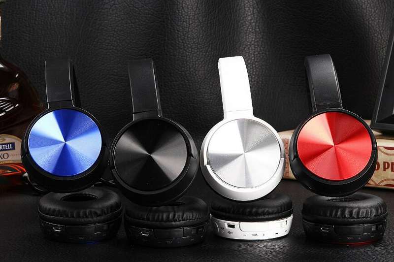 Super Bass Bluetooth Stereo Headphones Adjustable with/Mic for Sony MDR-ZX330BT- Generic (Silver))