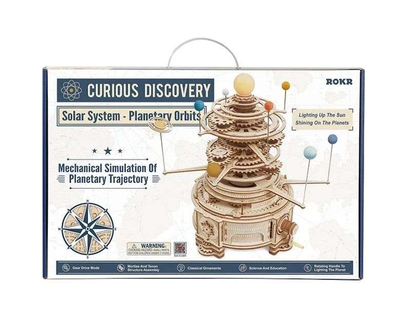 Robotime Mechanical Orrery Wooden Puzzle pcs - (316 Pieces)