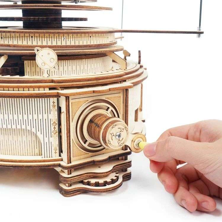 Robotime Mechanical Orrery Wooden Puzzle pcs - (316 Pieces)