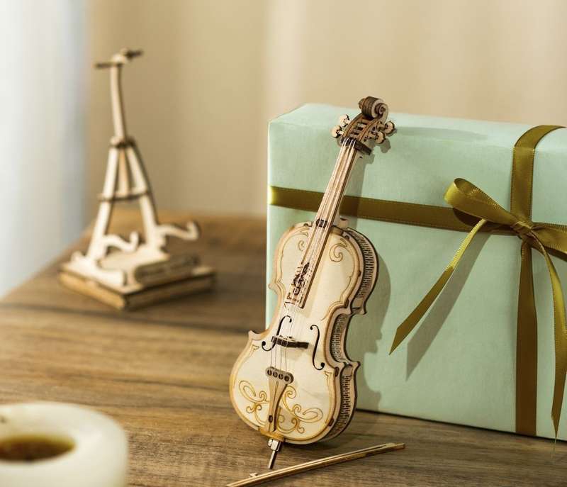 Robotime Cello 3D Wooden Puzzle - 58 Pieces