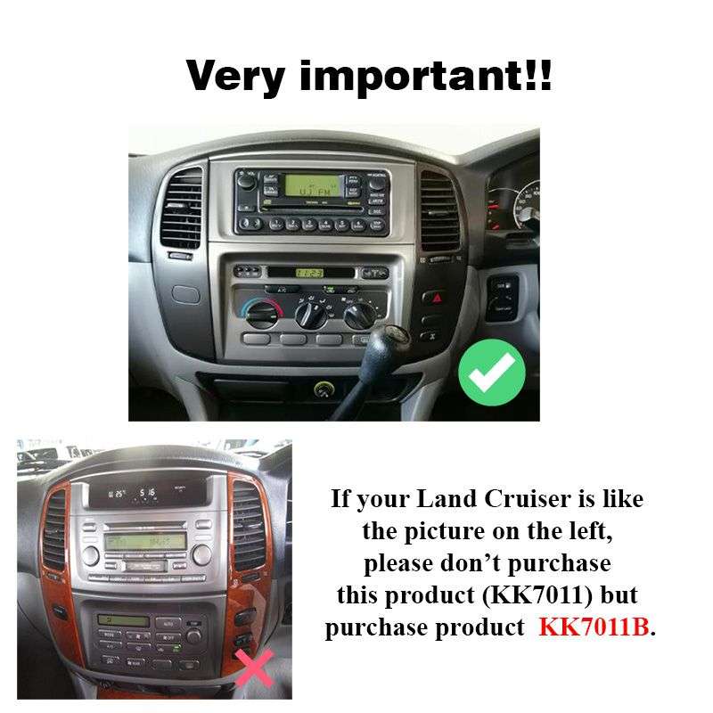 Toyota Land Cruiser 100 2003 - 2008 Android GPS Navigation Bluetooth Radio Unit System