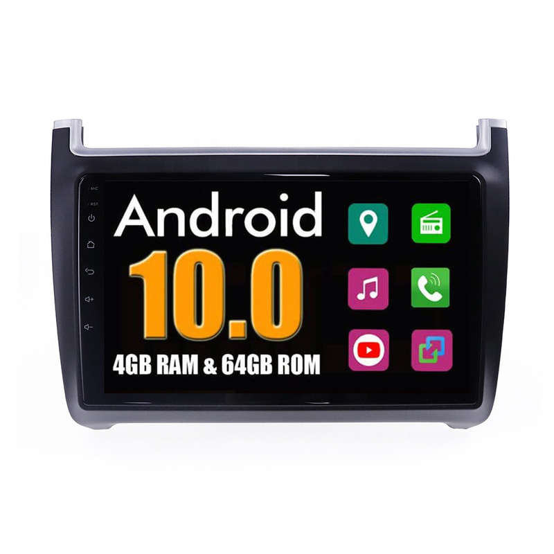 High Spec Volkswagen VW Polo 6 2010 - 2014 Android Touch Screen GPS Navigation Bluetooth Radio Unit