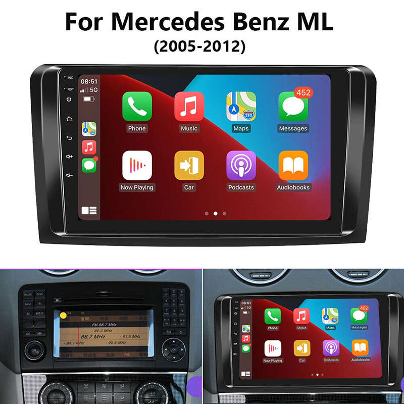 Mercedes Benz ML CLASS W164 2005  2012 GL CLASS X164 2005  2012 Android GPS Navigation Radio with bu