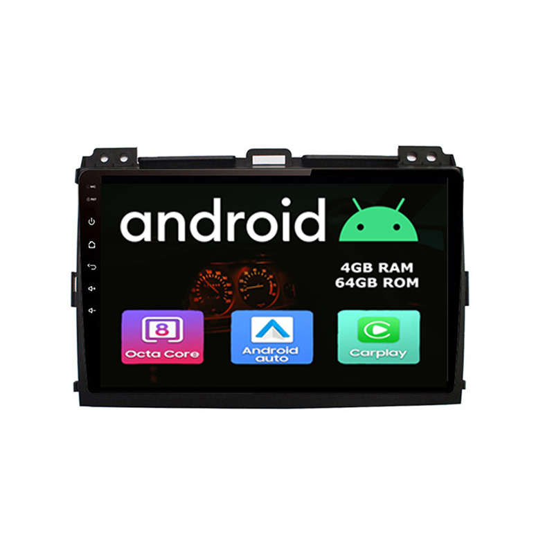 9 Inch Toyota Prado 120 2003- 2009 High Spec Android Touch Screen GPS Navigation Bluetooth Radio Uni