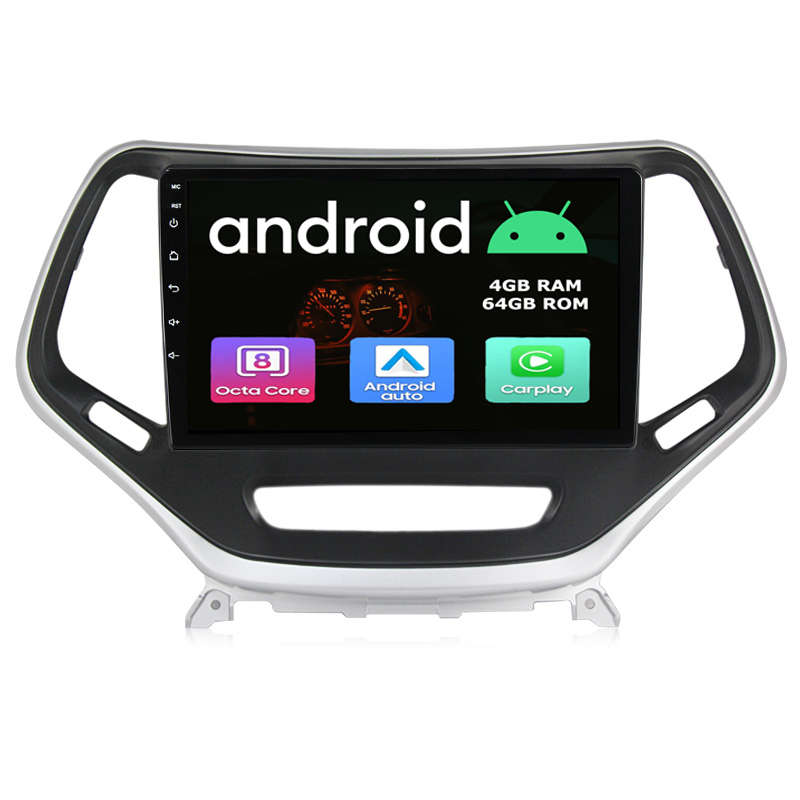 Jeep Cherokee 2014 - 2021 Android GPS Navigation Bluetooth Radio Unit with Carplay