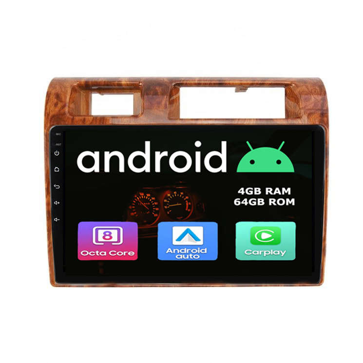 Toyota Land Cruiser 70 76 79 Series Peach Wood Android GPS Navigation Radio CarPlay Unit