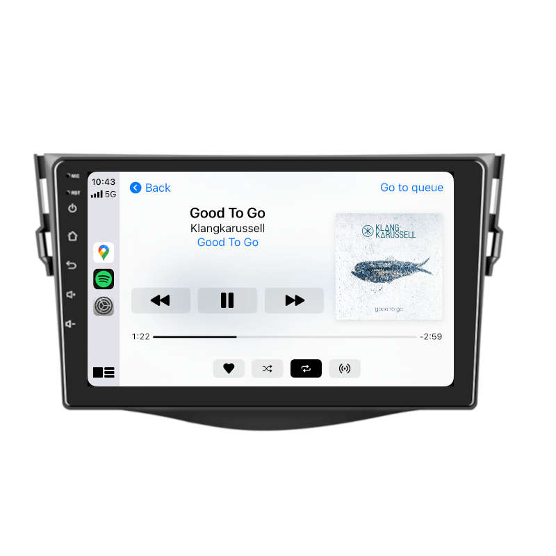 Toyota Rav 4 2006 to 2012 Android GPS Navigation Radio with built-in wireless Carplay