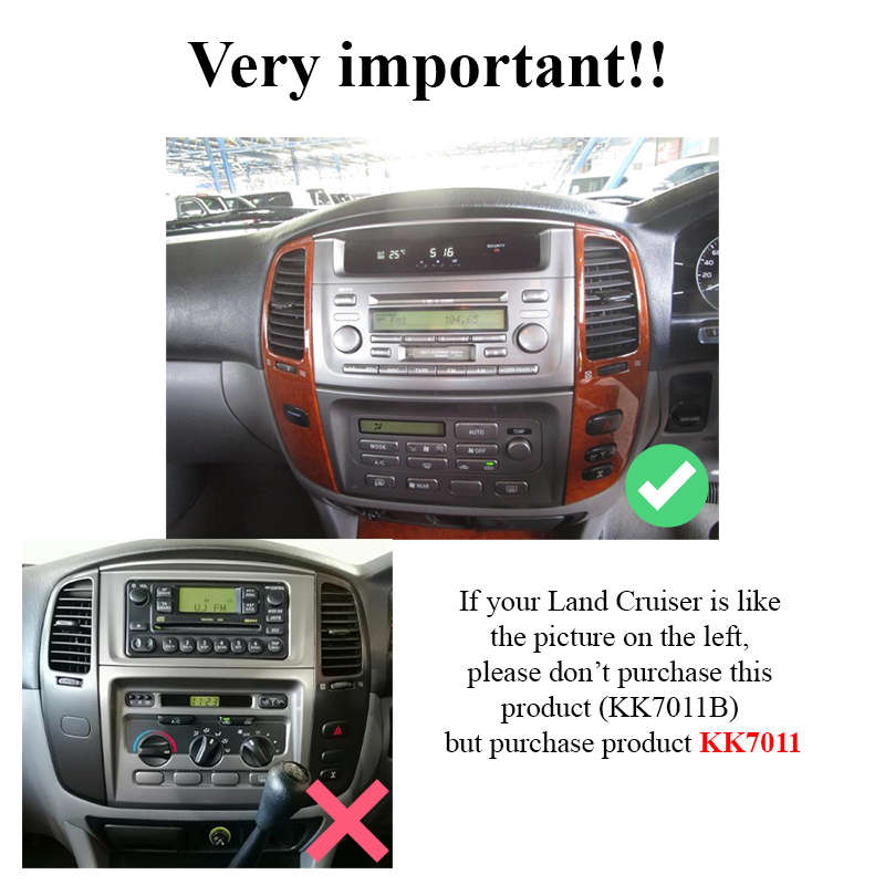 Toyota Land Cruiser 100 2003 - 2008 KK7011B Android GPS Navigation Radio Unit