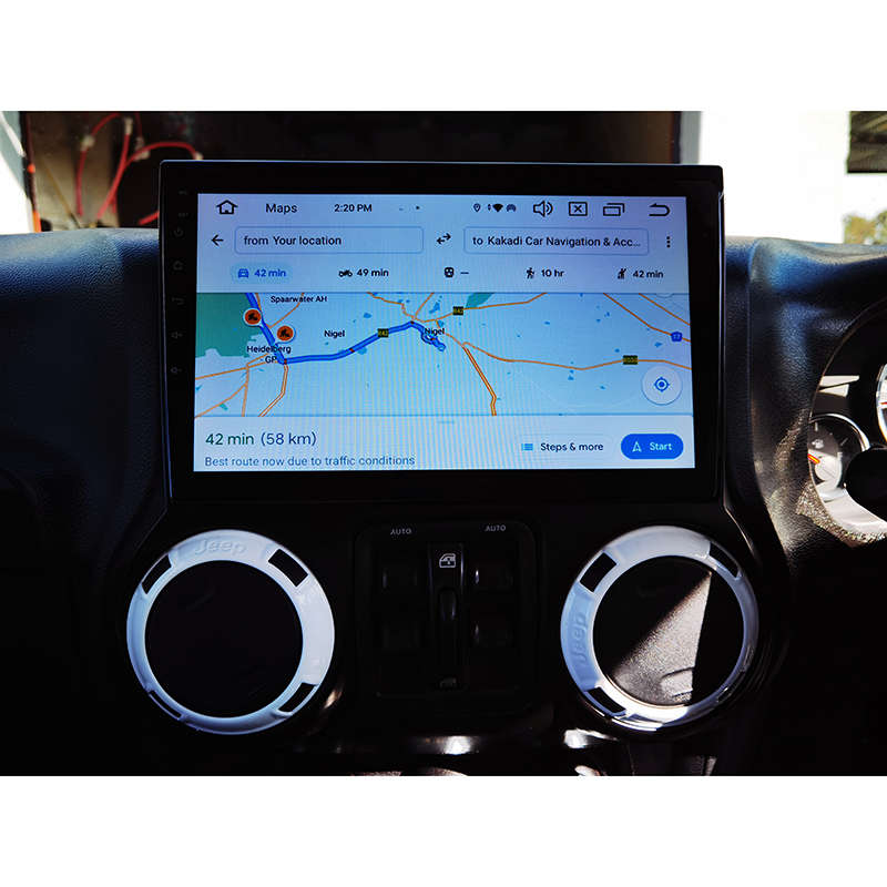 Jeep Wrangler 2011 - 2018 10 Inch Android GPS Navigation Radio with Carplay