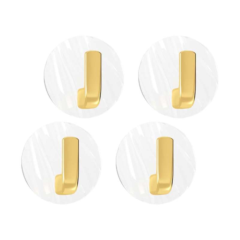 Kithi Group 4 pcs Self-Adhesive Wall Hooks