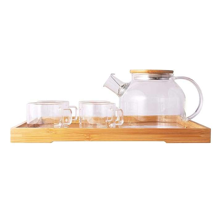 Kithi Group 7-piece glass teapot set