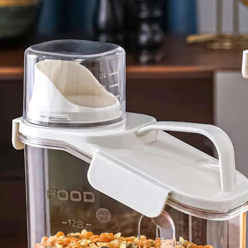 Kithi Group Clear Cereal Storage Containers with Lids Airtight
