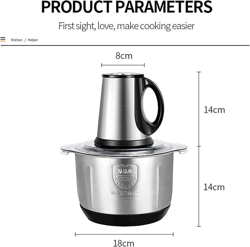 Kithi Group 3L Electric Food Chopper Processor