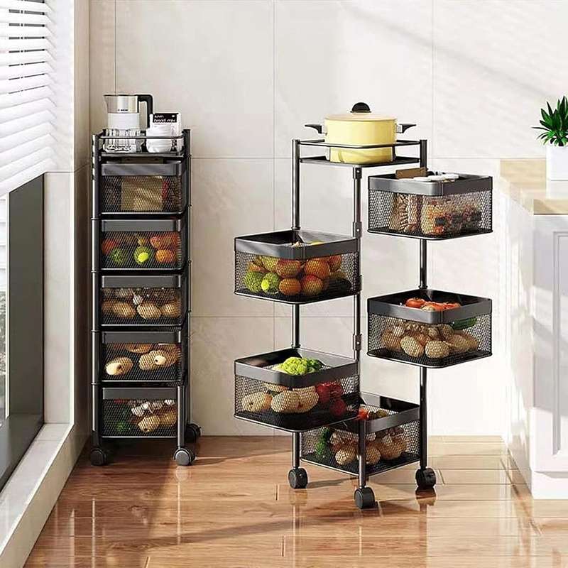 Kithi Group 5-Layer Rotatable Baskets with Wheels