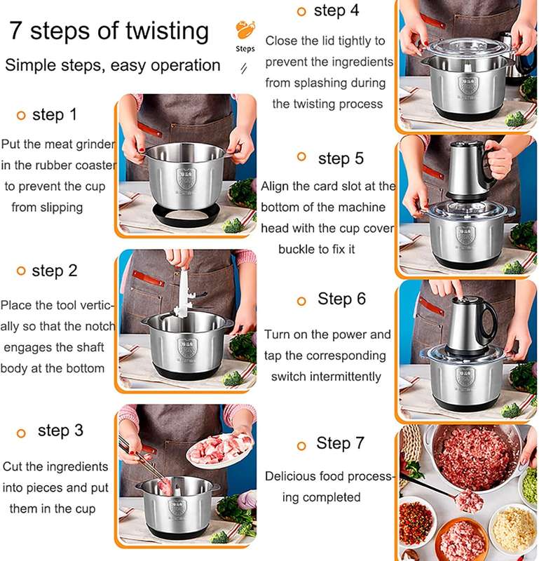 Kithi Group 3L Electric Food Chopper Processor