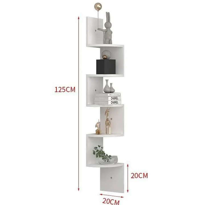 Kithi Group D-shaped corner shelf 5-tier
