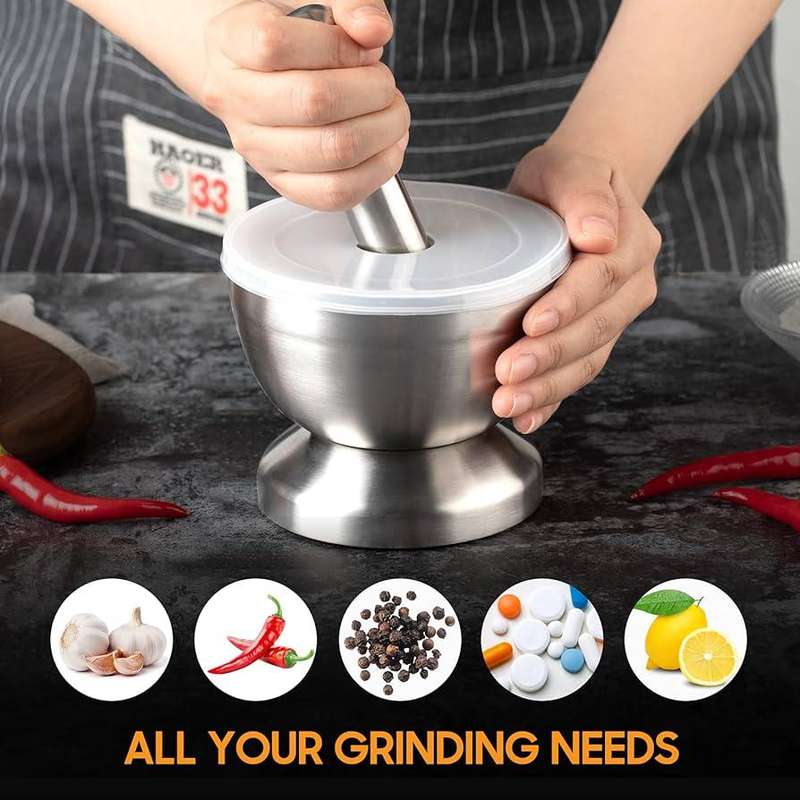 Kithi Group Mortar & Pestle Stainless Steel
