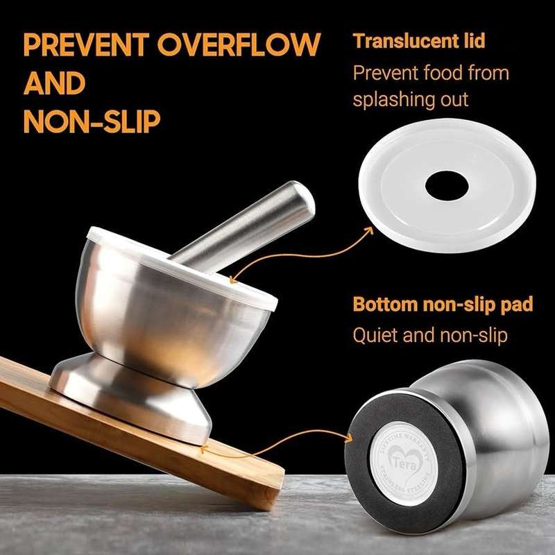 Kithi Group Mortar & Pestle Stainless Steel