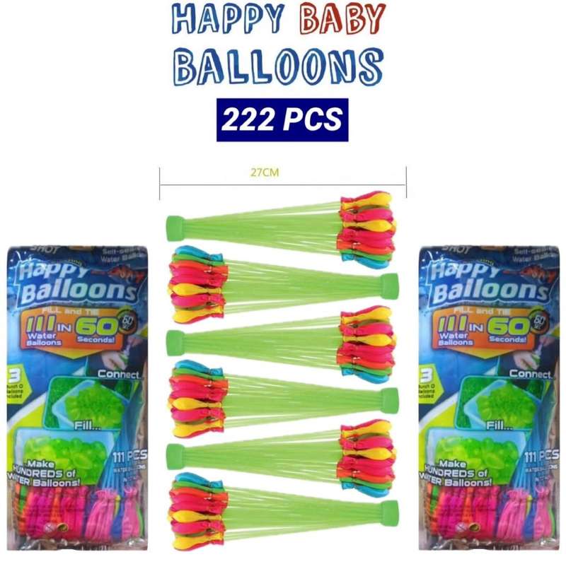Kithi Group Happy Baby Water Balloons Now 222 Pieces in Packs