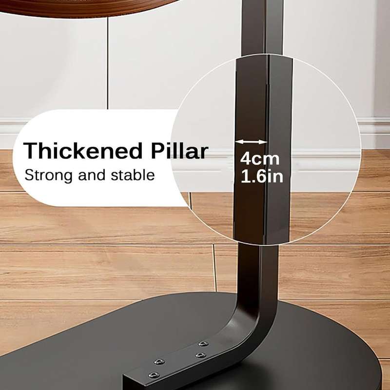 Kithi Group C-shaped couch side table - oval