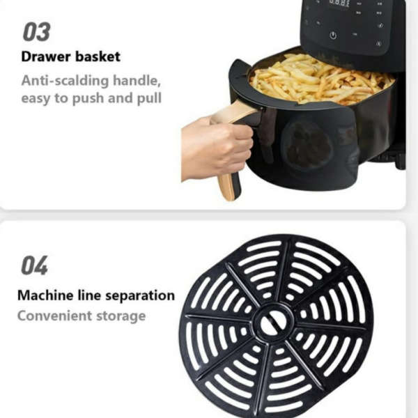 Kithi Group Silver Crest Air Fryer 2400W - 6L
