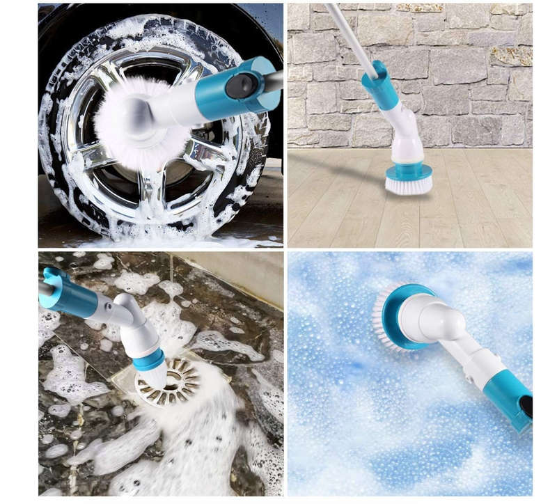 Kithi Group 3 in 1 Rechargeable Power Spin Scrubber Brush